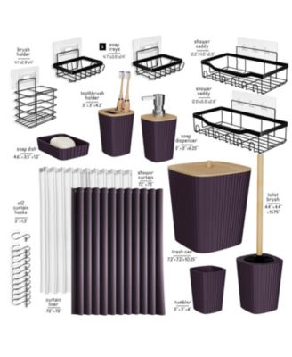 25 Piece Complete Bathroom, Vanity & Shower Accessories Set