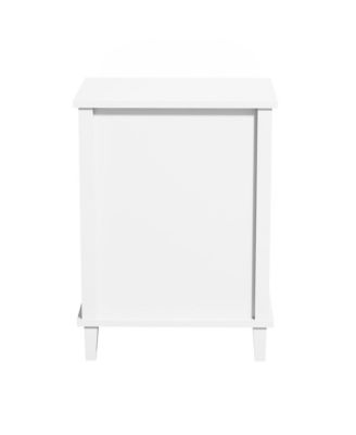 Wooden Nightstand with 1 Drawer and 1 Shelf for Kids and Adults