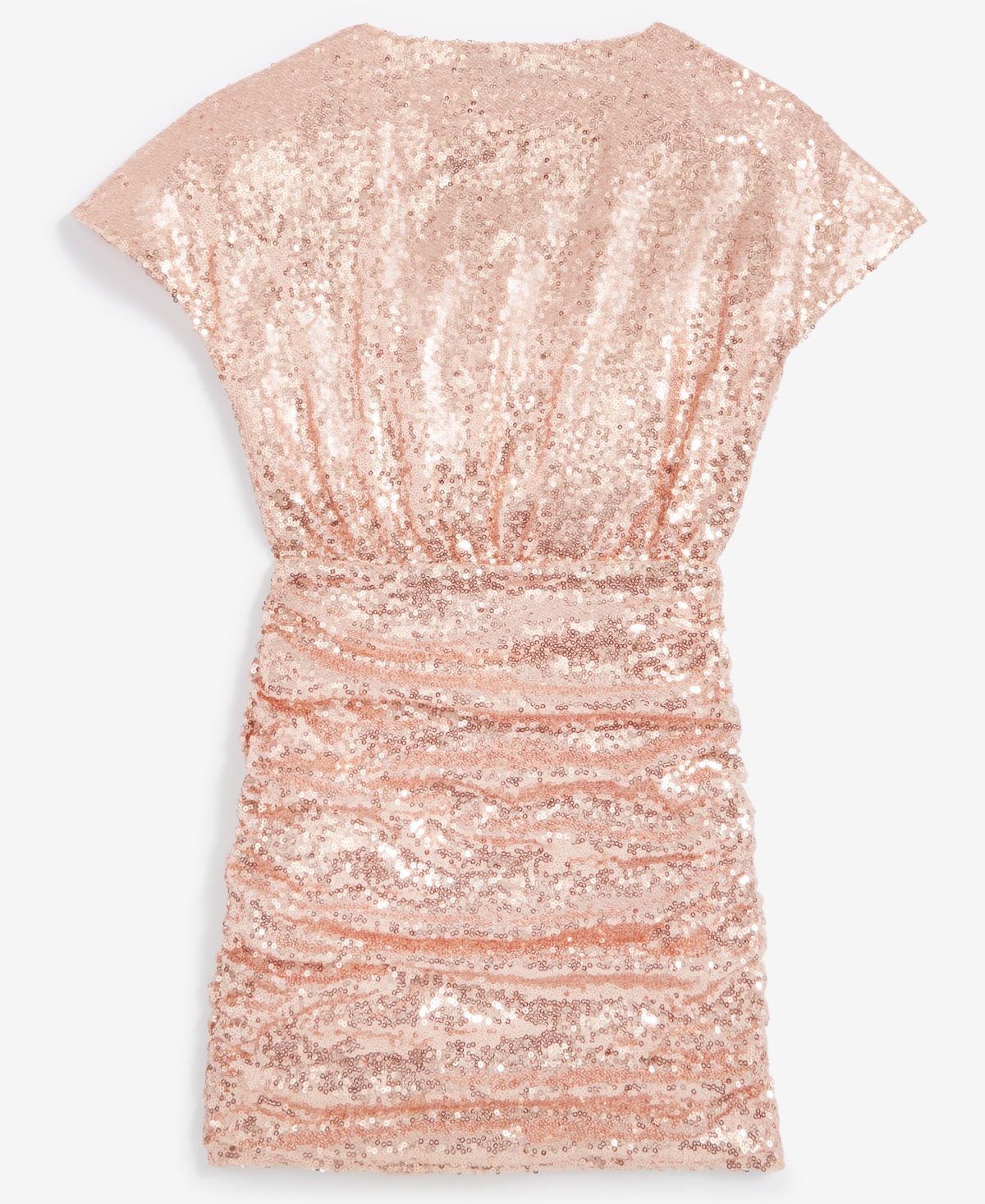 With Jules Big Girls Short-Sleeve Bloussant Sequin Dress