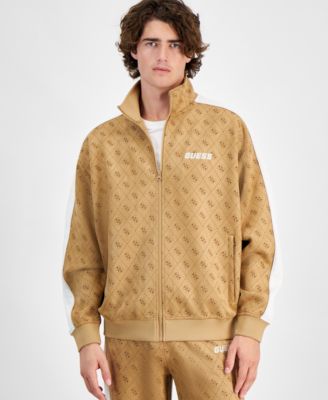GUESS - Men's Quattro G Mojo Relaxed-Fit Printed Full-Zip Sweatshirt