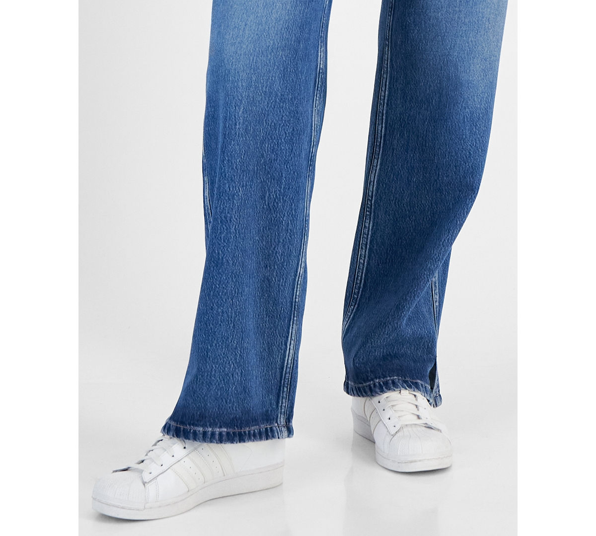 Hugo Boss Women's Soft Stretch Denim Wide-leg Pants In Blue