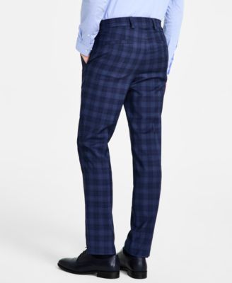 Men's Modern-Fit Plaid Suit Pants