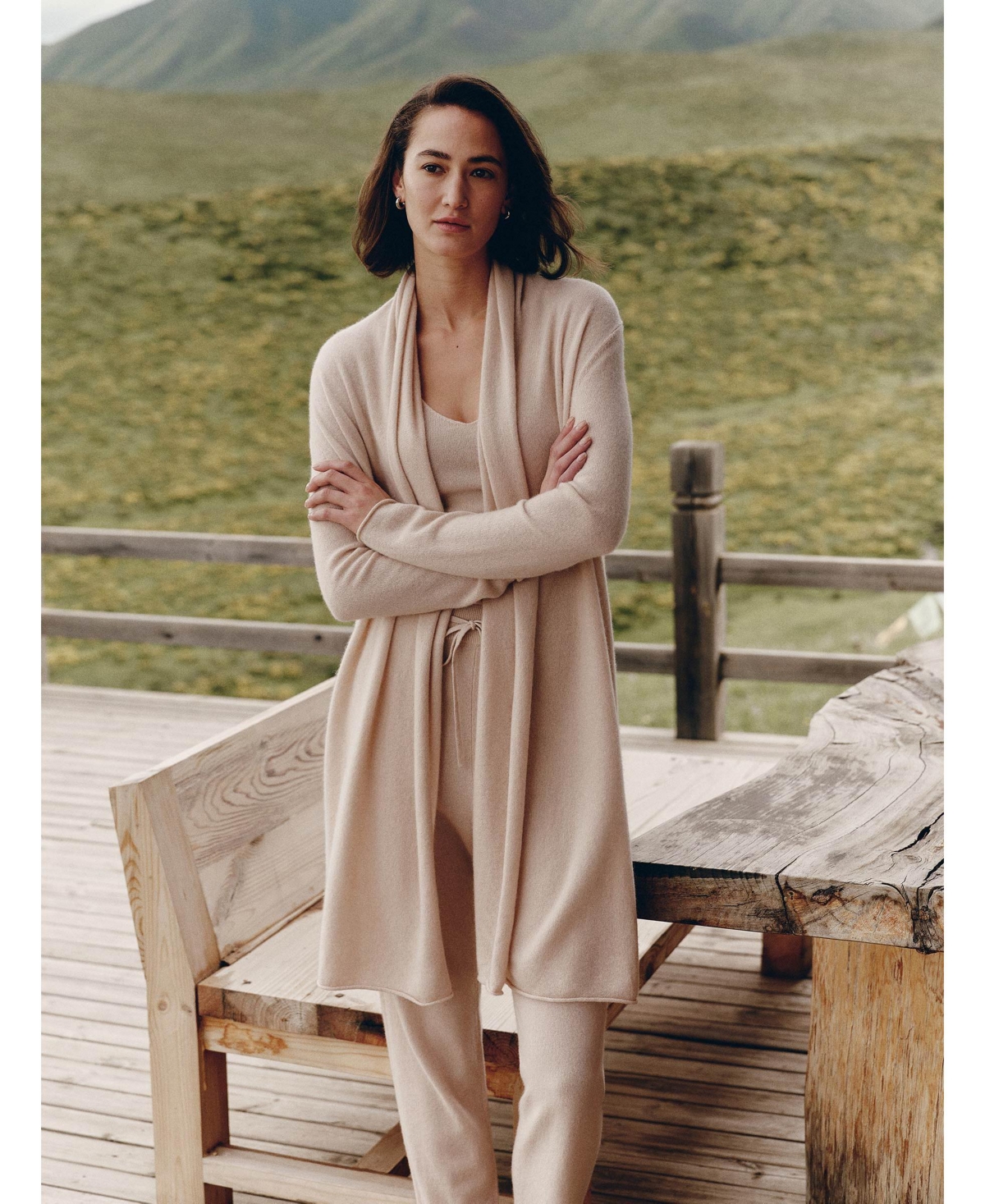 Lilysilk Women's Elegant Pile Collar Open Cardigan