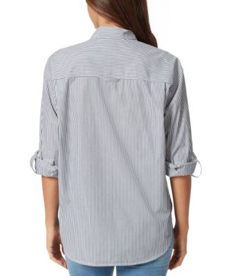 Petite Amanda Cotton Button-Front Shirt