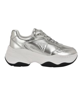 Women's Happy Lace Up Chunky Outsole Retro Jogger Sneakers