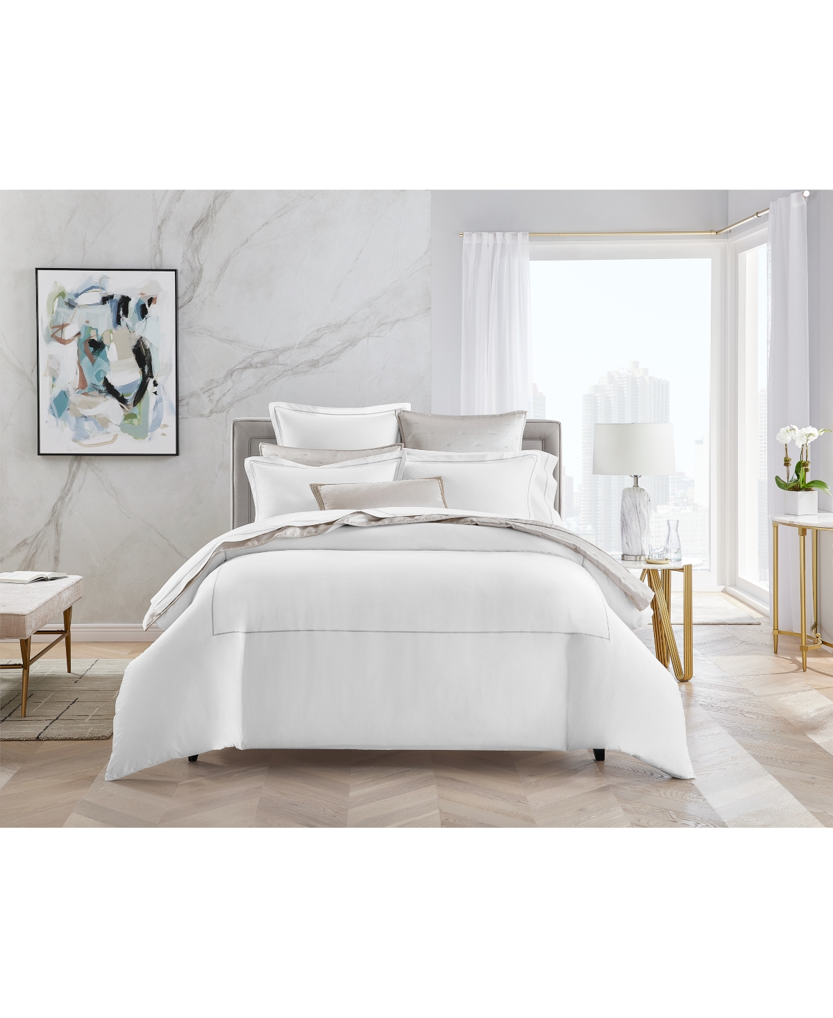 HOTEL COLLECTION ITALIAN PERCALE 3-PC. DUVET COVER SET, FULL/QUEEN, EXCLUSIVELY AT MACY'S 