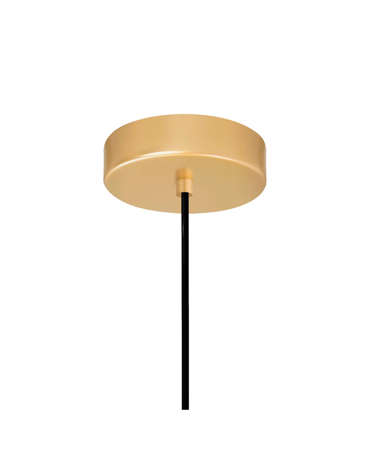 Cwi Lighting 8" Metal Saleen Led Mini Pendant In Sun Gold Black