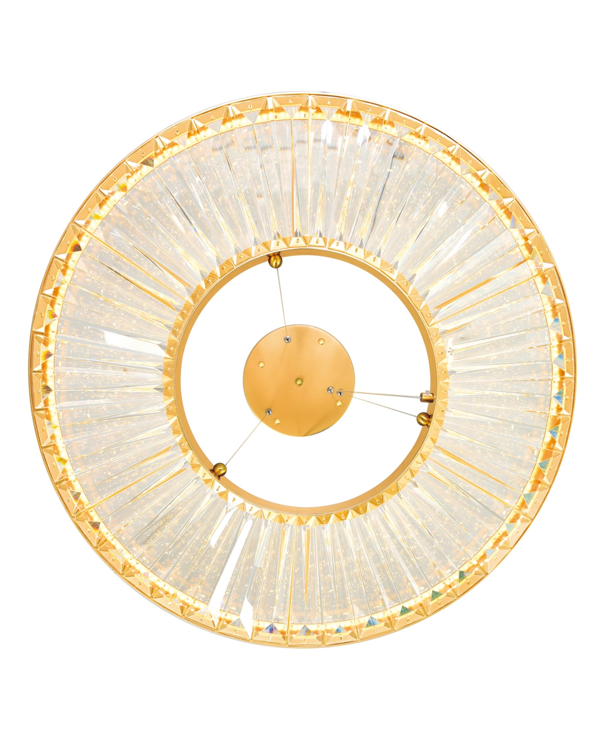 Cwi Lighting 4" Metal Bjoux Led Chandelier In Sun Gold