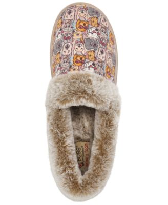 Sale Skechers Skechers Sweater Knit Faux Fur Slippers Skechers