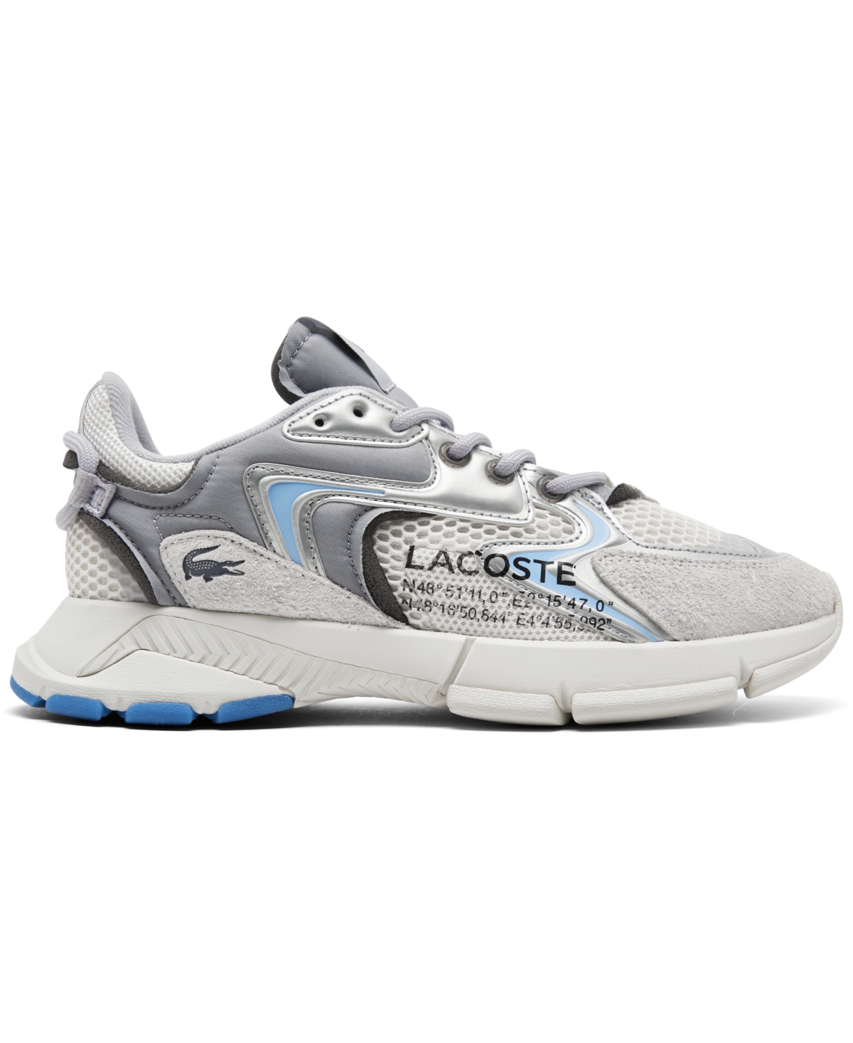 Lacoste Women's L003 Neo Textile Casual Sneakers from Finish Line -Silver
