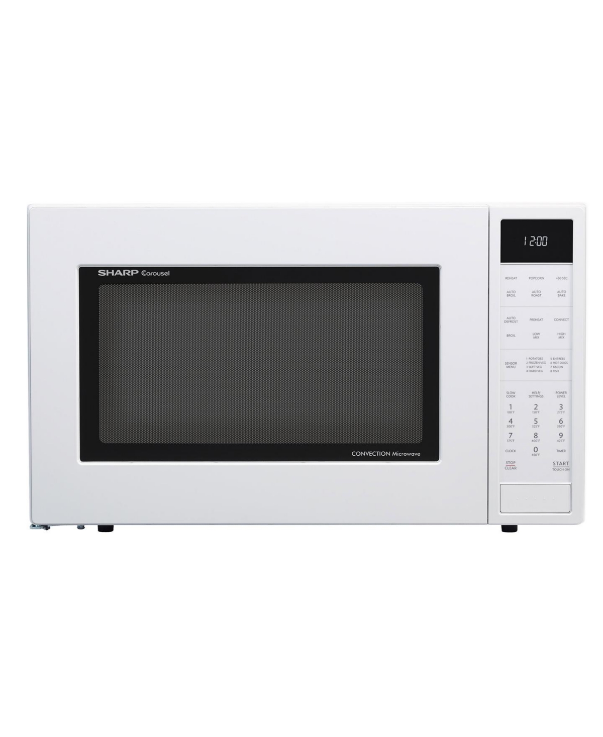 Sharp 1.5 cu. ft. 900W White Carousel Convection + Microwave Oven (SMC1585BW)