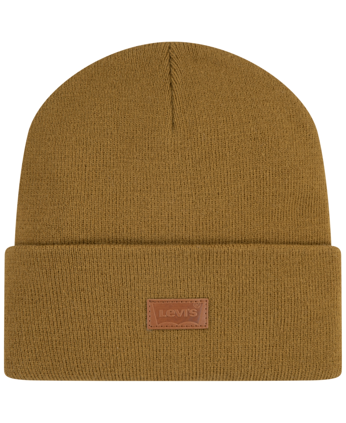 Levi's Kids' Big Boys Embossed Patch Beanie In Golden Brown