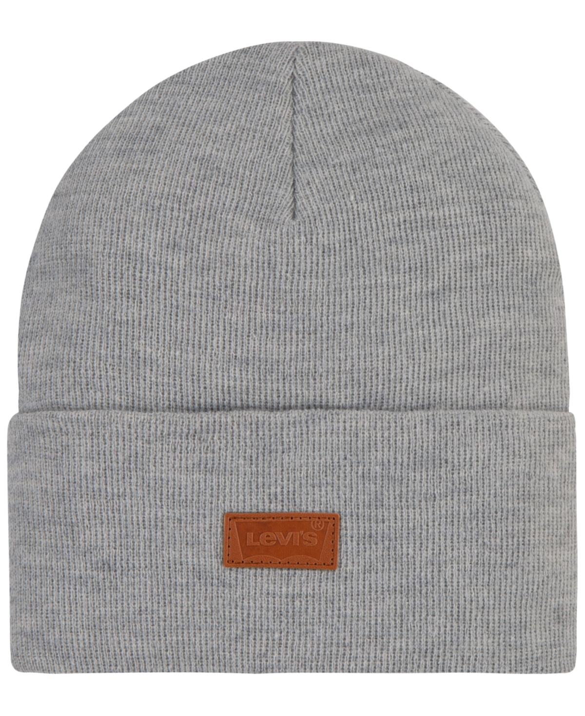 Levi's Kids' Big Boys Embossed Patch Beanie In Dark Grey Heather