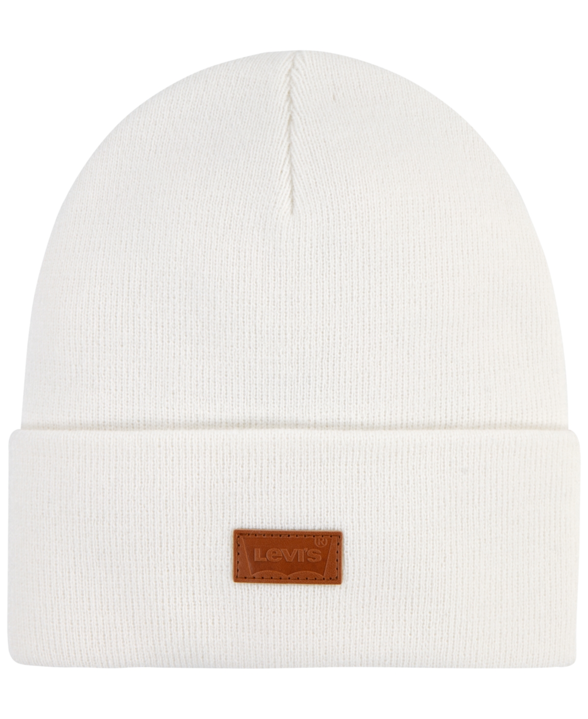 Levi's Kids' Big Boys Embossed Patch Beanie In Sugar Swizzle