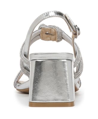 Women's Celeste Angled Block Heel Square Open Toe Dress Slingbacks