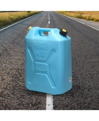 5 Gal Military Style Water Can Container with Reversible Spout, 4 Pack