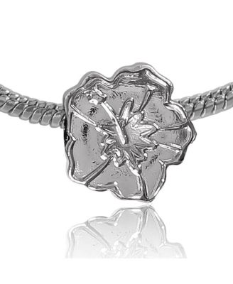 Stitch Fashion 7" Charm Bracelet with Blue and Silver Tone Enamel Beads