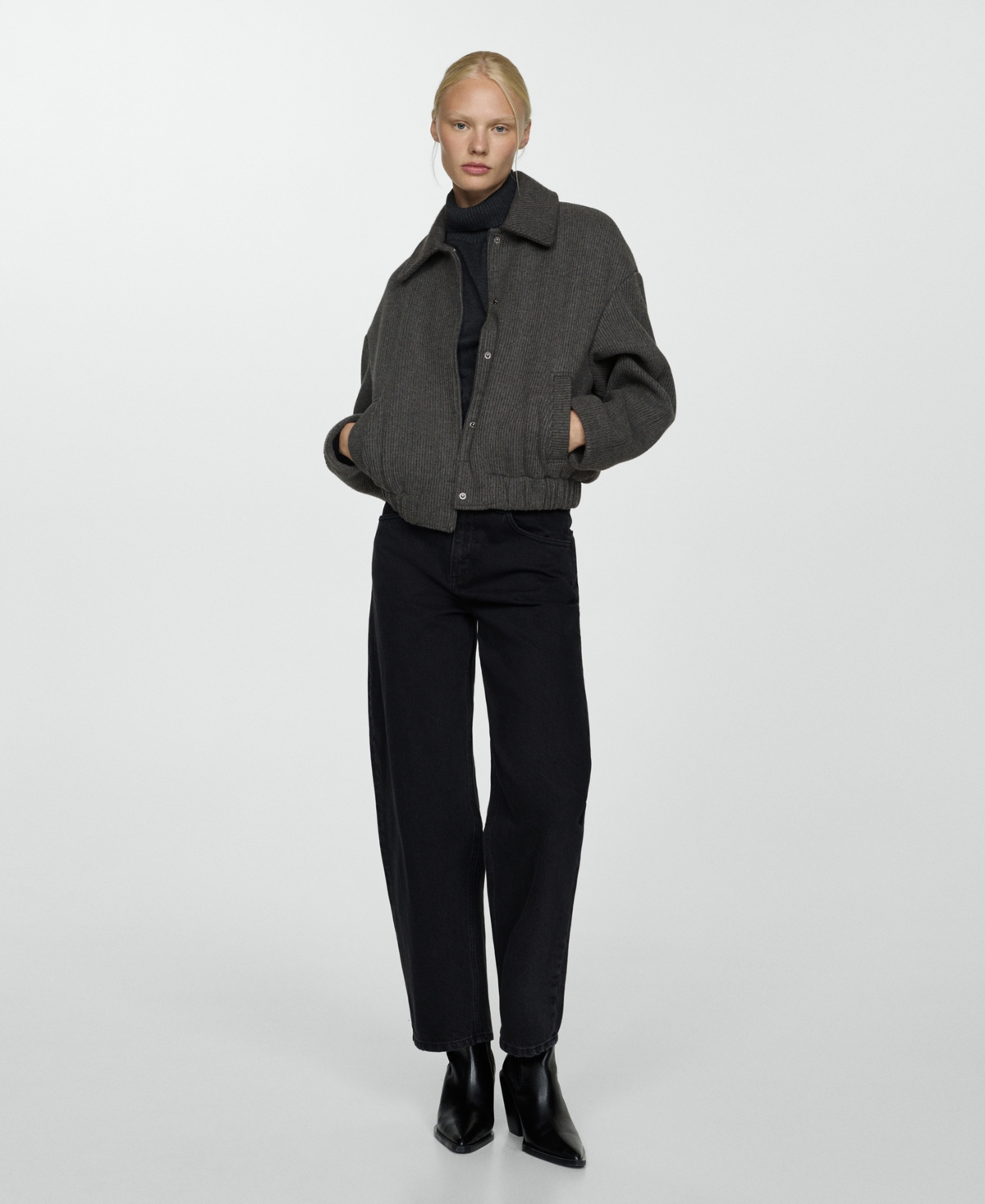 Mango Women's Pocket Knit Jacket