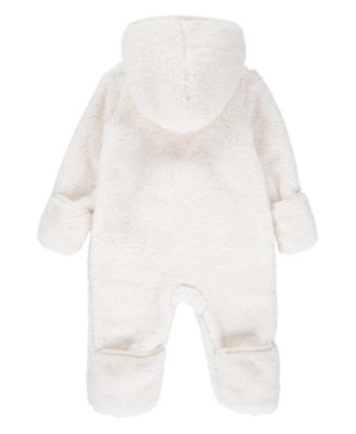 Baby Boys and Girls Hooded Sherpa Coverall