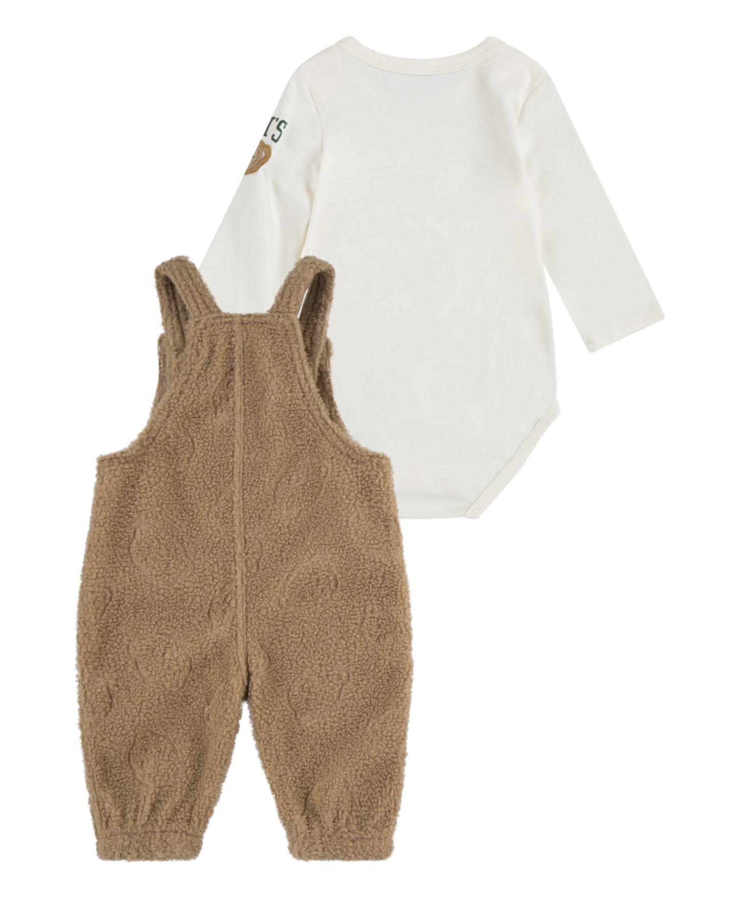Комплекты Levi's Deboss Overall and Bodysuit, 2-Piece Set для мальчиков-малышей — фото 2
