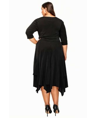 Plus Size Shay Handkerchief Hem Dress