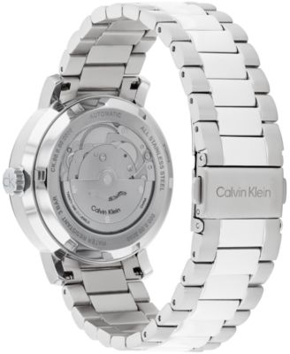 Unisex Iconic Automatic Silver Stainless Steel Bracelet Watch 40mm