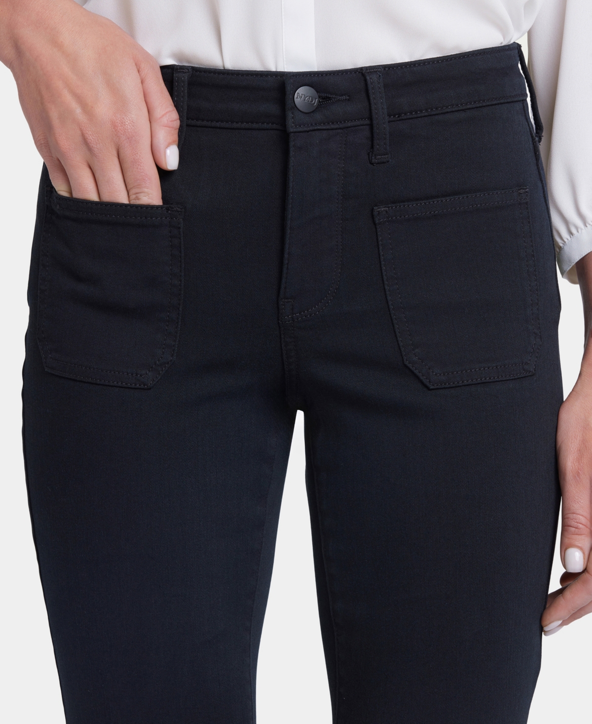 Nydj Women's Ava Flare Patch Pocket Jeans In Huntley