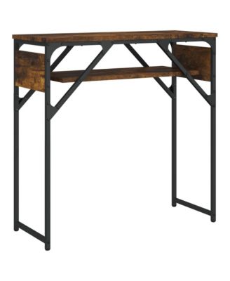 Console Table with Shelf Smoked Oak 29.5"x11.8"x29.5" Engineered Wood