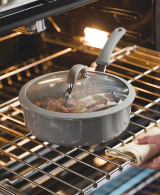 Cook + Create Aluminum Nonstick Saute Pan with Lid, 3 Quart