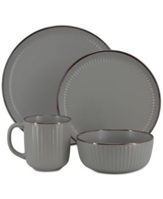 Leo 16 Pc. Dinnerware Set, Service for 4