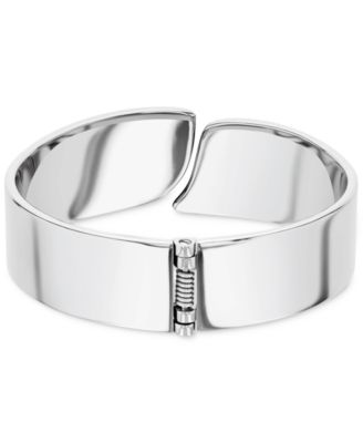 Stainless Steel Pav&eacute; Cuff Bracelet