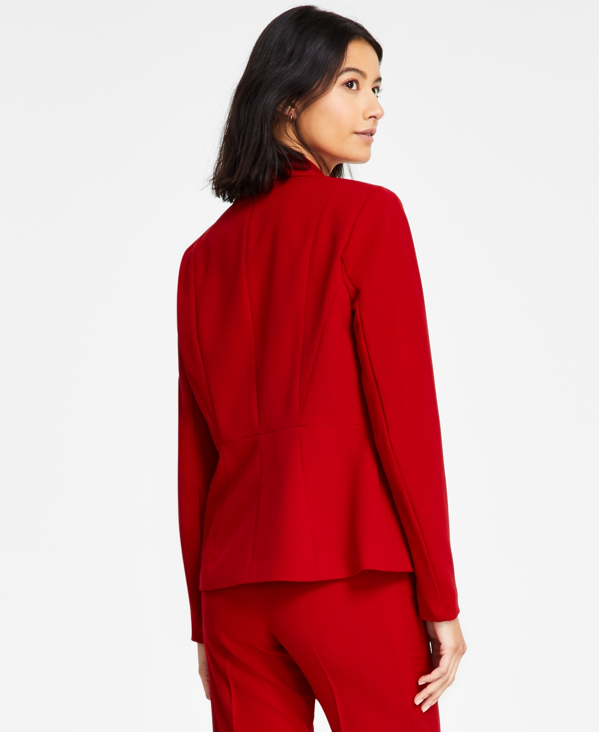 Kasper Women's Stretch-Crepe One-Button Seamed Jacket, Regular & Petite Sizes