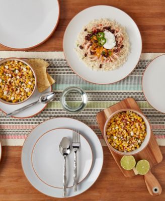 12 Pc. Stoneware Dinnerware Set, Service for 4