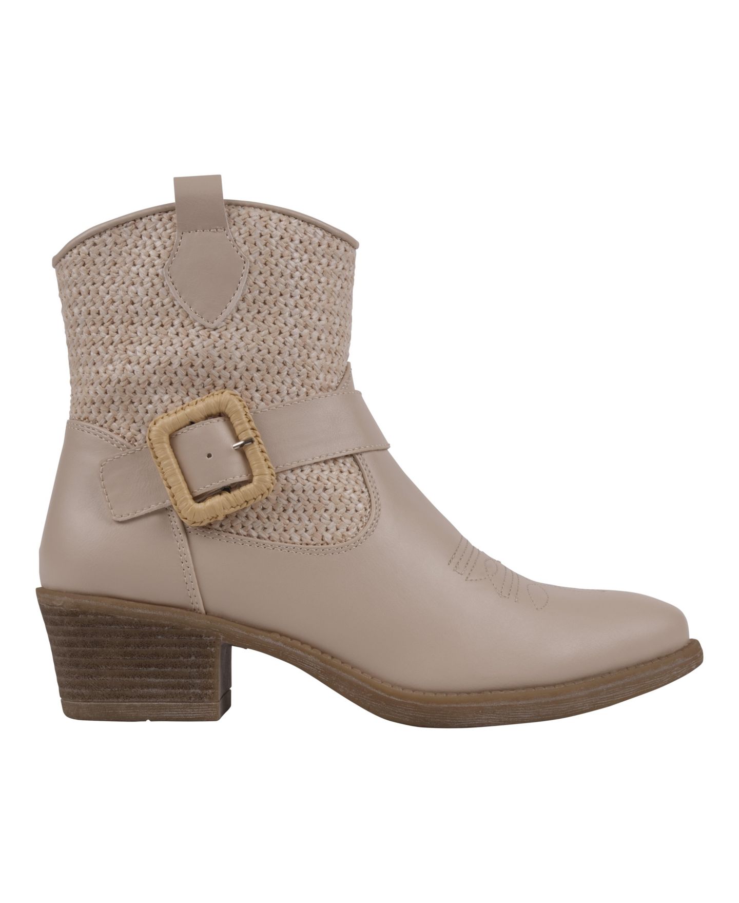 Женские ботинки GC Shoes Avery Woven Western Ankle, цвет: Бежевый — фото 2