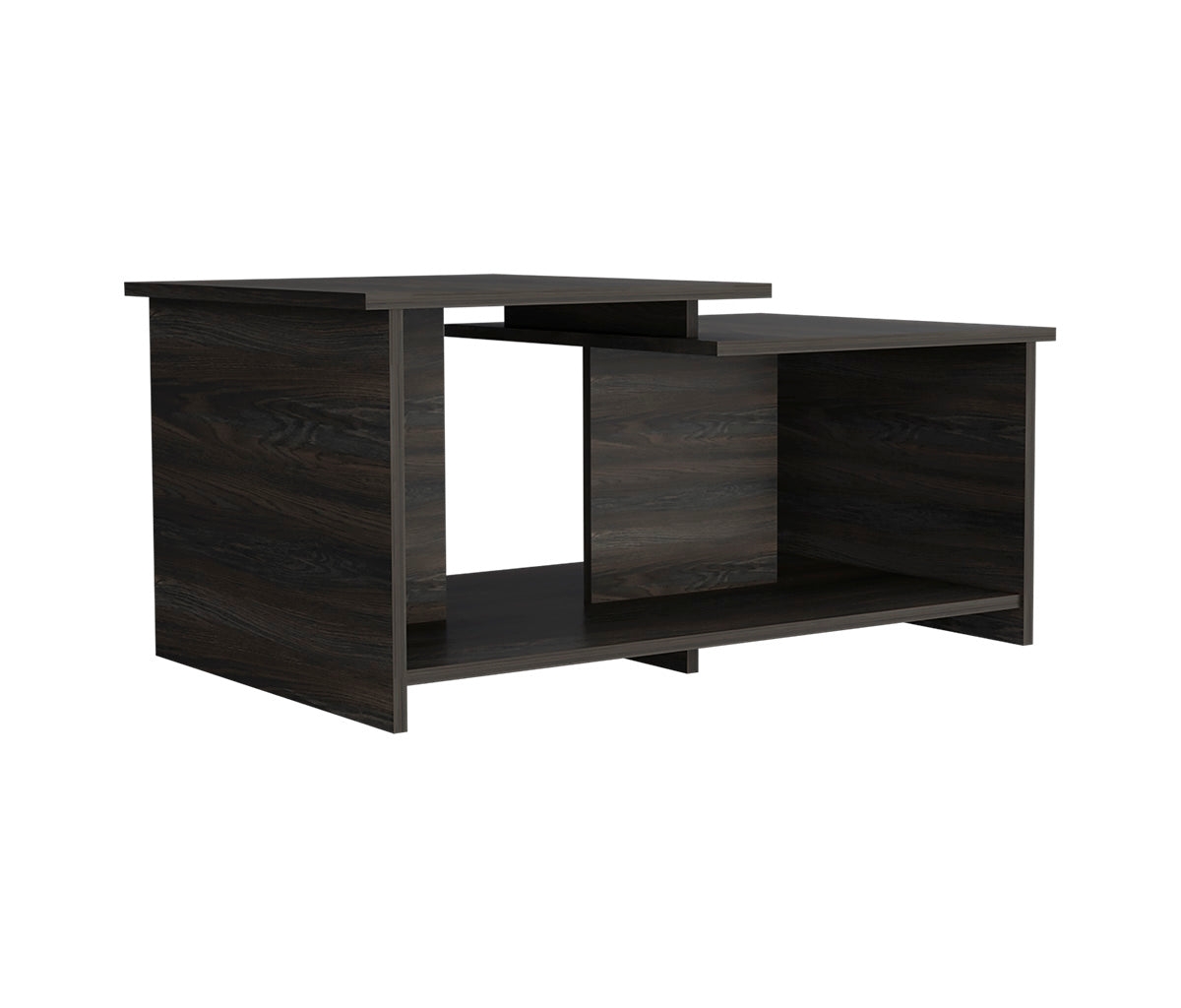 Depot E-Shop Leanna Leanna 3 Coffee Table, Lower Open Shelf