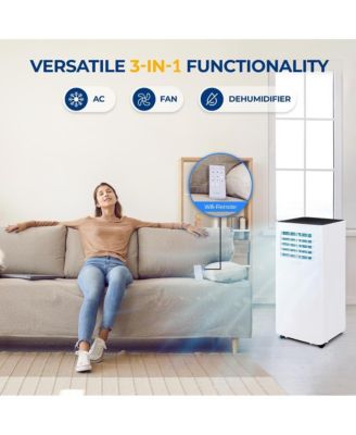 Portable Air Conditioner, 8,000 BTU, Built-in Dehumidifier & Fan