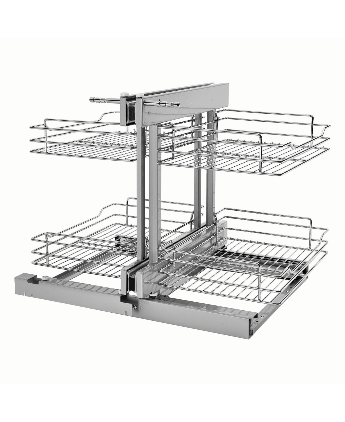 15'' Pullout Blind Corner Kitchen Cabinet Organizer, 5PSP-15-cr - Silver