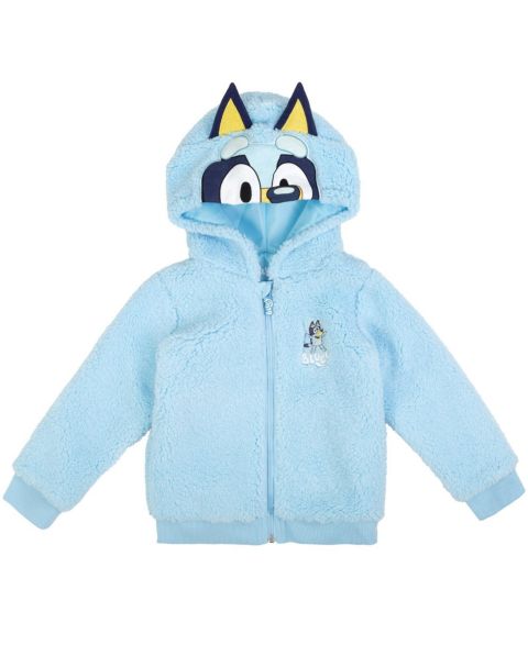 Худи Bluey Bingo Cozy Sherpa Zip Up Cosplay для мальчиков-малышей, цвет: Синий