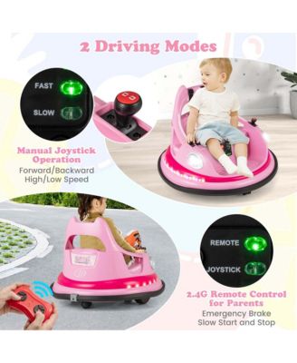 12V Kids Electric Ride On Bumper Car Battery Powered Bumper Car with Remote Control