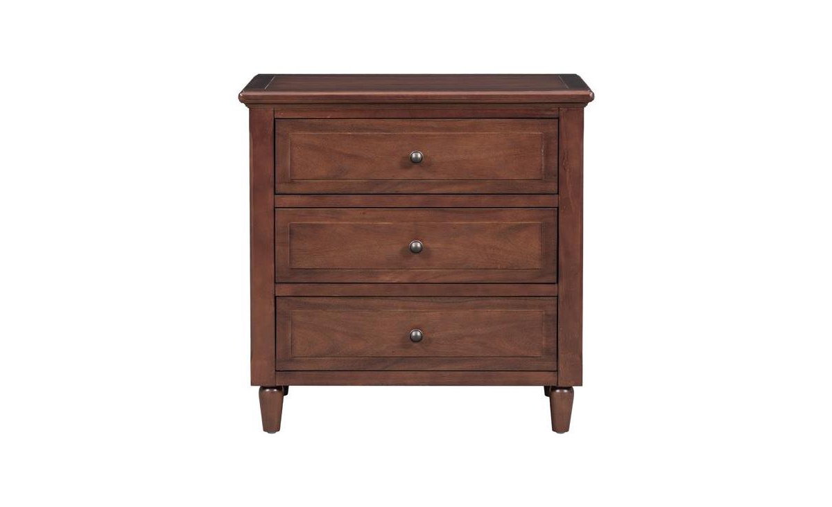 Slickblue 3-Drawer Wood Nightstand Cabinet for Stylish Storage