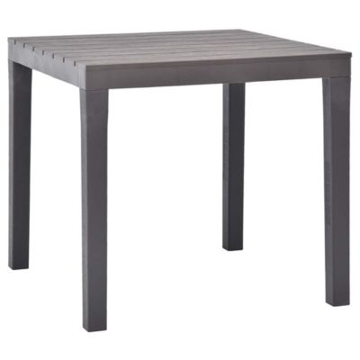 Garden Table Mocca Plastic Standard Lightweight Garden Table