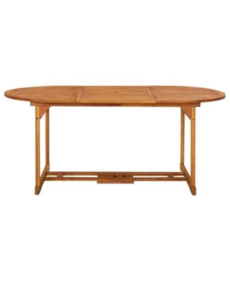 Patio Dining Table 70.9"x35.4"x29.5" Solid Acacia Wood
