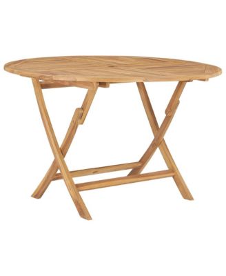Folding Patio Table   47.2" Solid Teak Wood