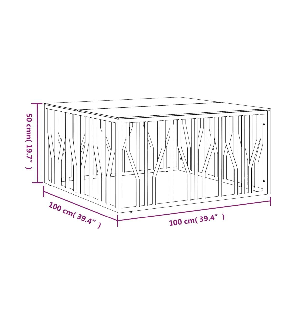 vidaXL Coffee Table 39.4