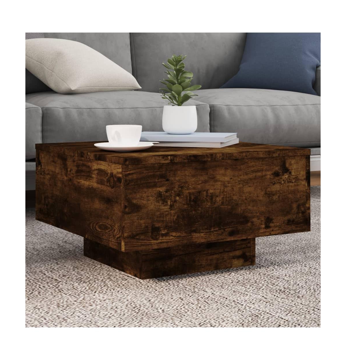 vidaXL Coffee Table Smoked Oak 21.7