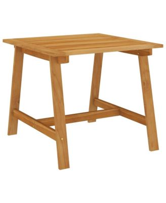 Patio Dining Table 34.6"x34.6"x29.1" Solid Acacia Wood