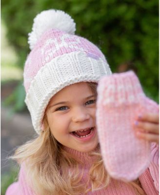 Girls  Bows Bobble Hat