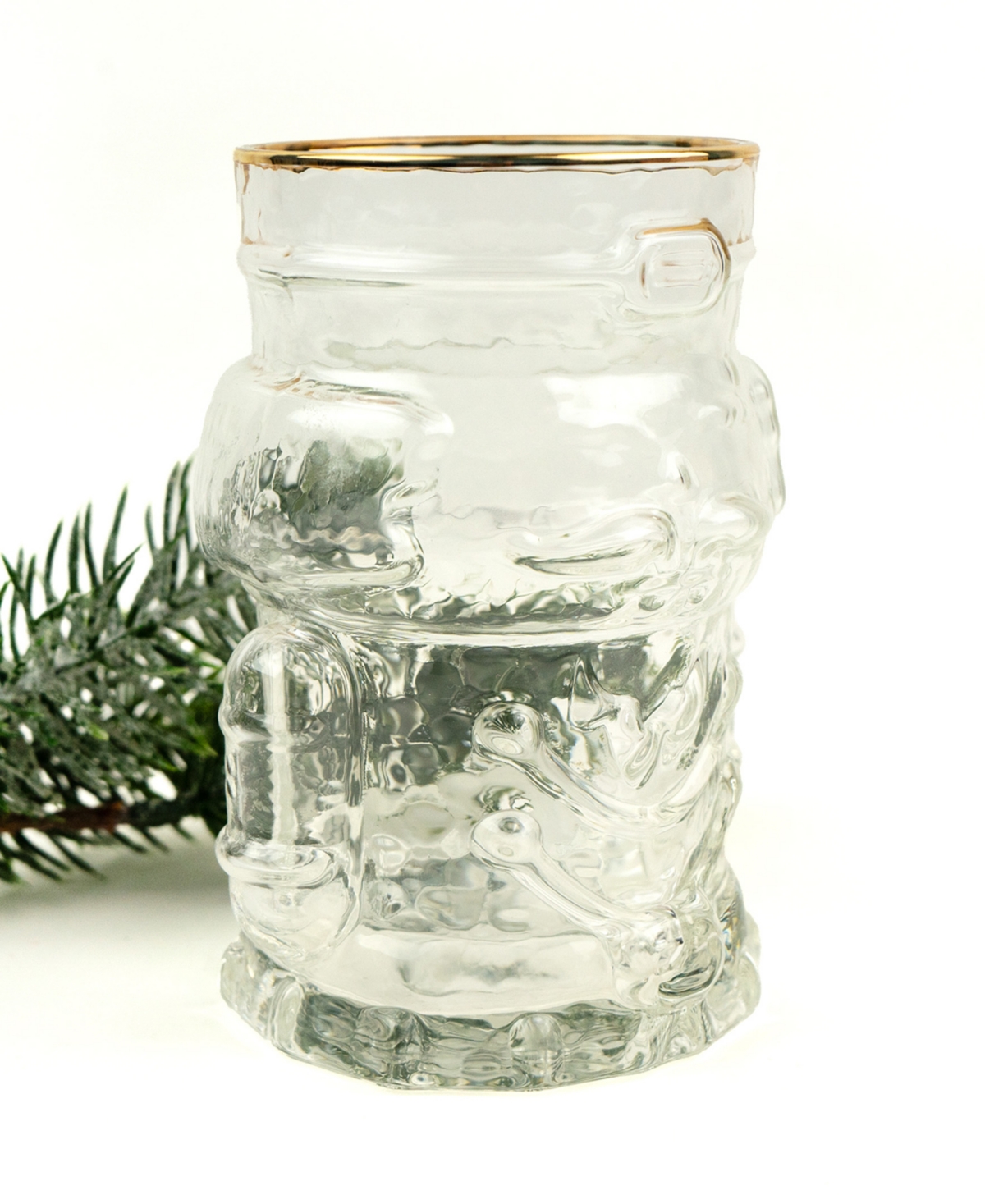 8 Oak Lane Nutcracker Holiday Drinking Glass In Clear