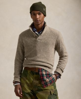 Polo Ralph Lauren - Men's Speckled Wool-Blend Mockneck Sweater