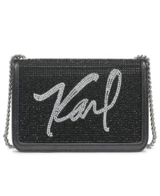 【関税 送料無料】KARL LAGERFELD ブレスレット Karl Lagerfeld Paris Kosette Crossbody, Black/Gold: Handbags